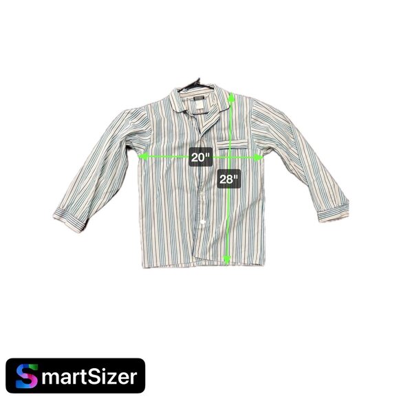 Vintage 70s Knightsbridge Mens Striped Pajama Top Button-Down Shirt Sz S - Picture 6 of 8